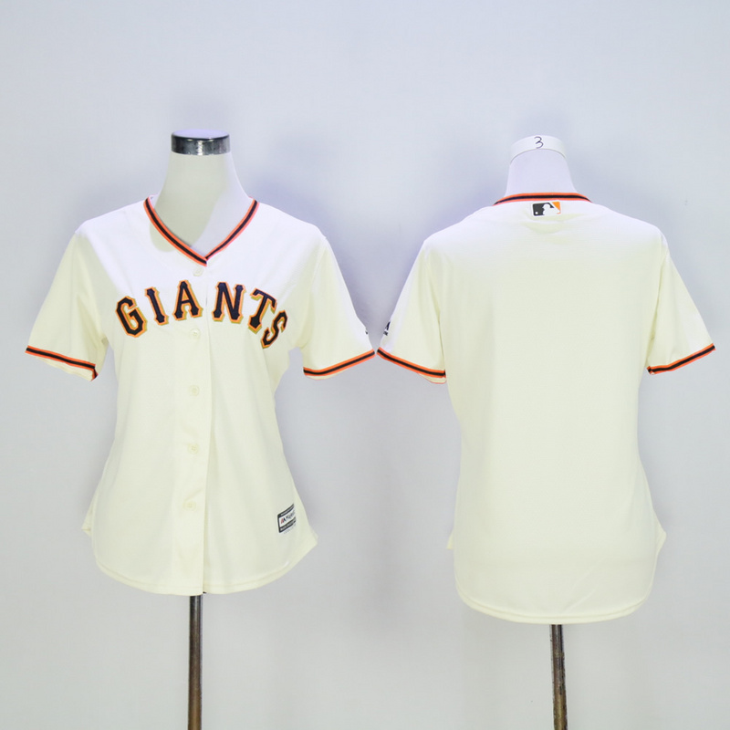 Youth San Francisco Giants Blank Cream MLB Jerseys